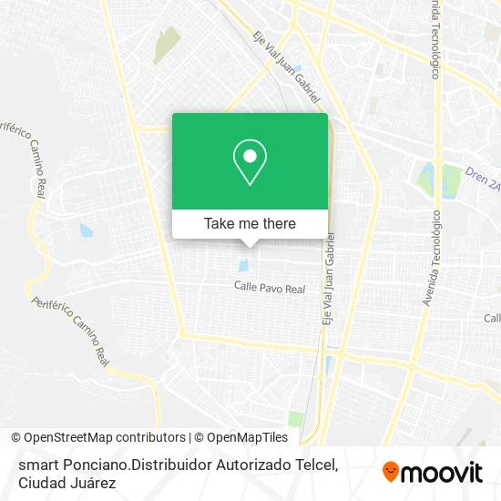 Mapa de smart Ponciano.Distribuidor Autorizado Telcel