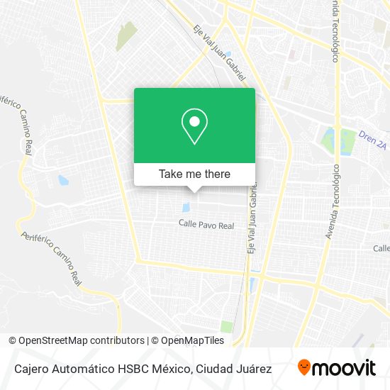 Mapa de Cajero Automático HSBC México