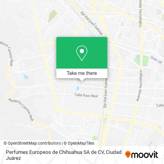 Perfumes Europeos de Chihuahua SA de CV map