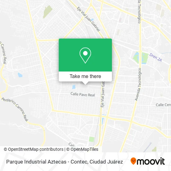Parque Industrial Aztecas - Contec map