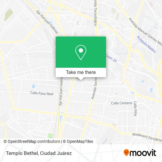 Mapa de Templo Bethel