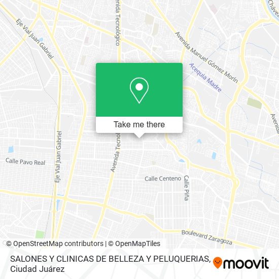 Mapa de SALONES Y CLINICAS DE BELLEZA Y PELUQUERIAS