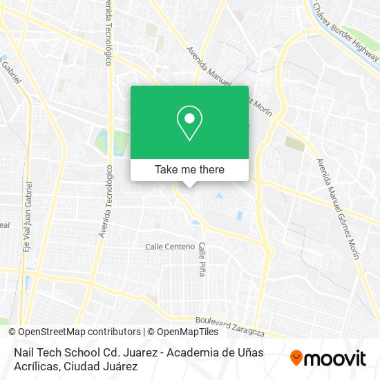 Nail Tech School Cd. Juarez - Academia de Uñas Acrílicas map