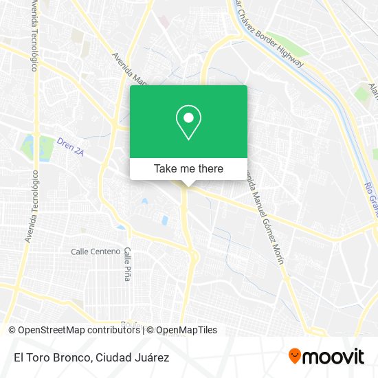 Mapa de El Toro Bronco