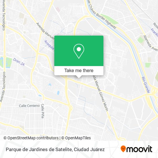 Mapa de Parque de Jardines de Satelite