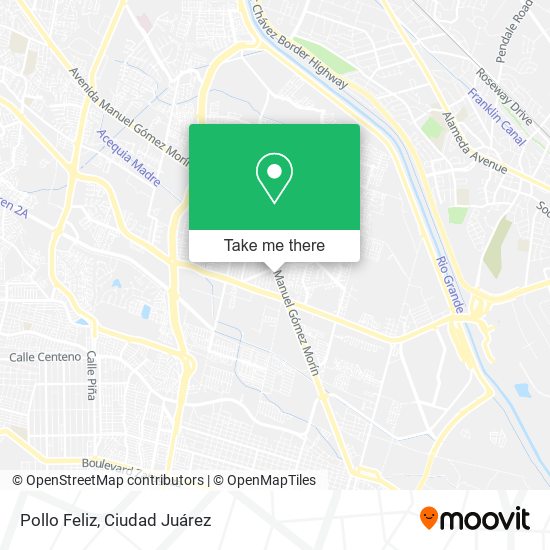 Pollo Feliz map