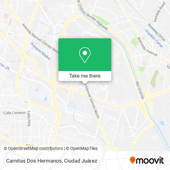 Carnitas Dos Hermanos map