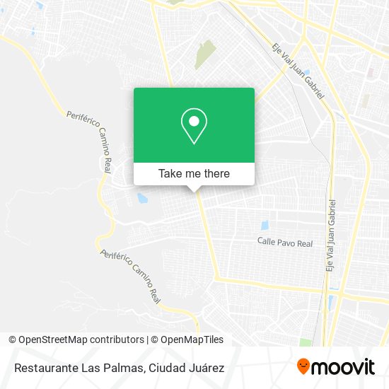 Mapa de Restaurante Las Palmas