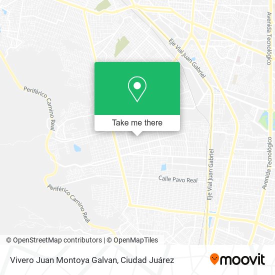 Vivero Juan Montoya Galvan map