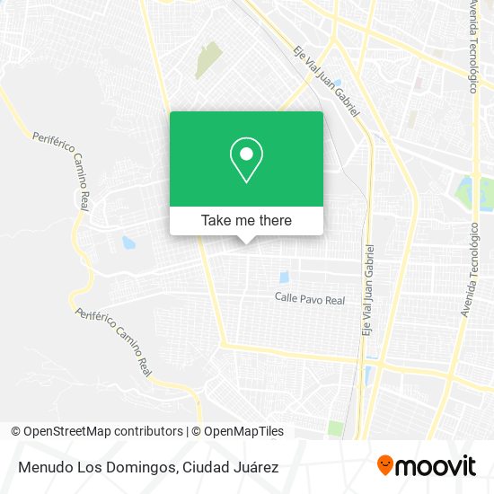 Menudo Los Domingos map