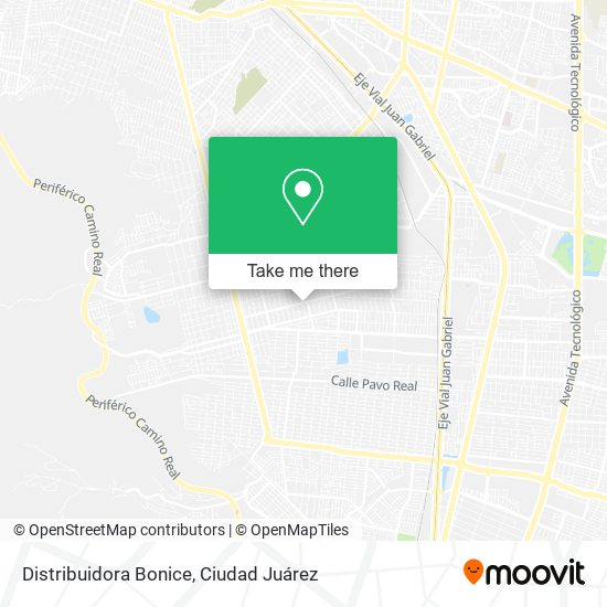 Distribuidora Bonice map