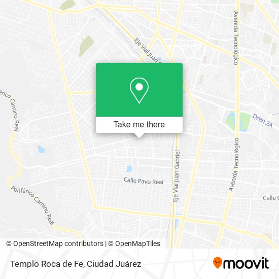 Templo Roca de Fe map