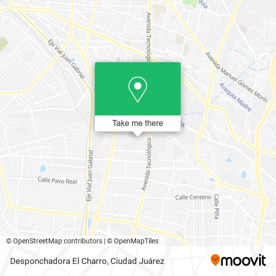 Desponchadora El Charro map