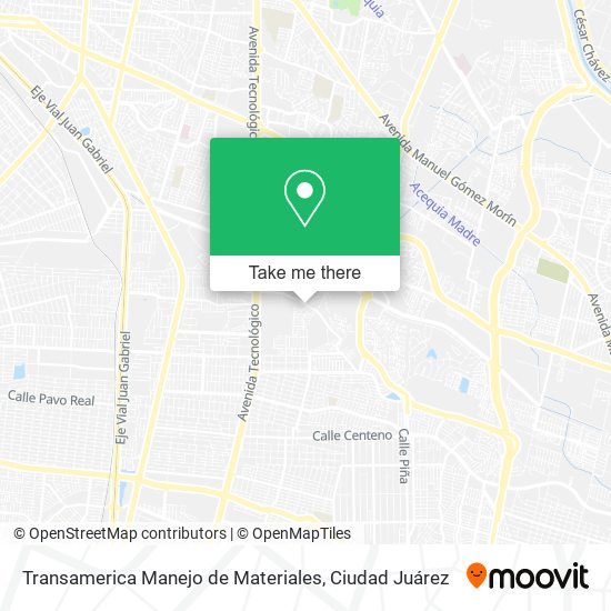 Mapa de Transamerica Manejo de Materiales