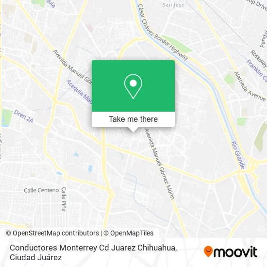 Mapa de Conductores Monterrey Cd Juarez Chihuahua