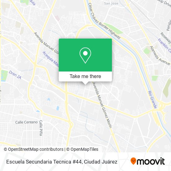 Mapa de Escuela Secundaria Tecnica #44