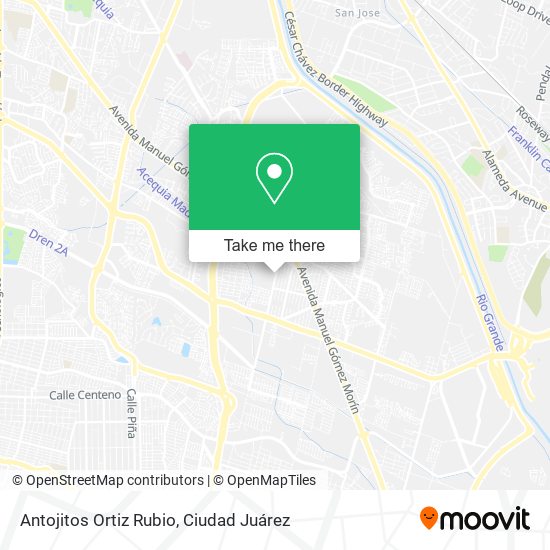 Mapa de Antojitos Ortiz Rubio