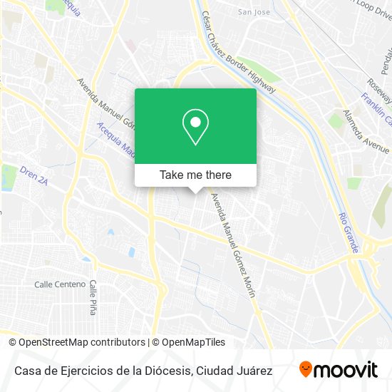Mapa de Casa de Ejercicios de la Diócesis