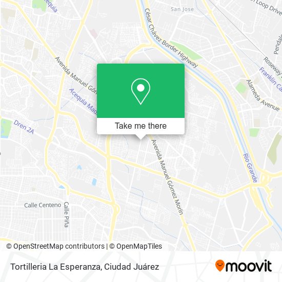 Mapa de Tortilleria La Esperanza