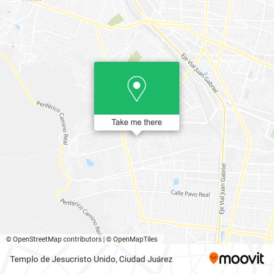 Mapa de Templo de Jesucristo Unido