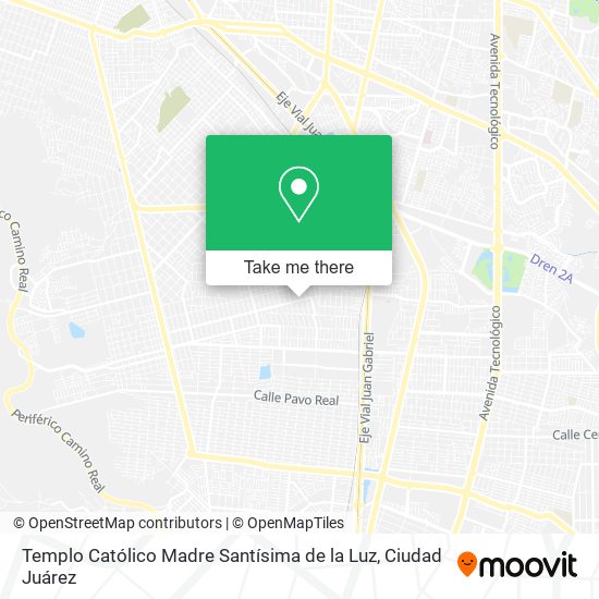 Templo Católico Madre Santísima de la Luz map