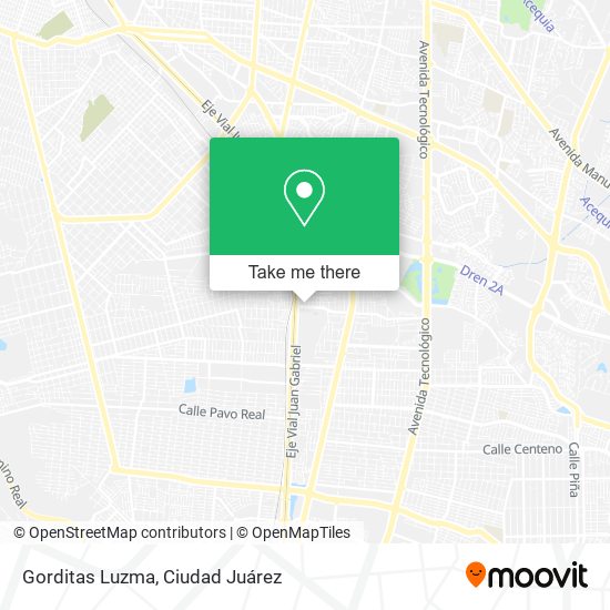 Gorditas Luzma map