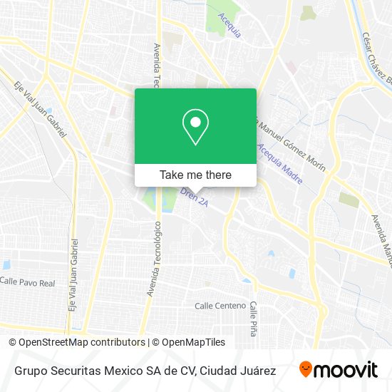 Mapa de Grupo Securitas Mexico SA de CV