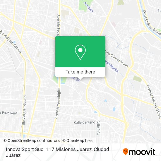 Mapa de Innova Sport Suc. 117 Misiones Juarez