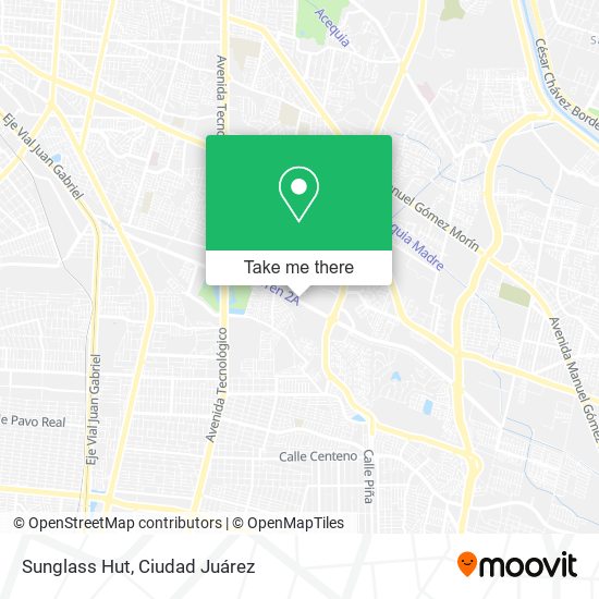 Mapa de Sunglass Hut