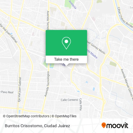 Mapa de Burritos Crisostomo