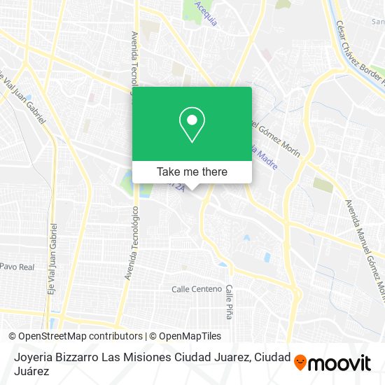 Joyeria Bizzarro Las Misiones Ciudad Juarez map