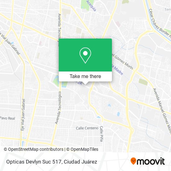 Opticas Devlyn Suc 517 map