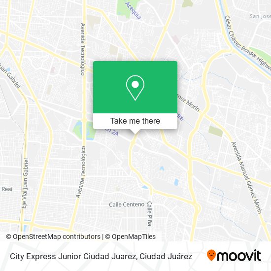 Mapa de City Express Junior Ciudad Juarez