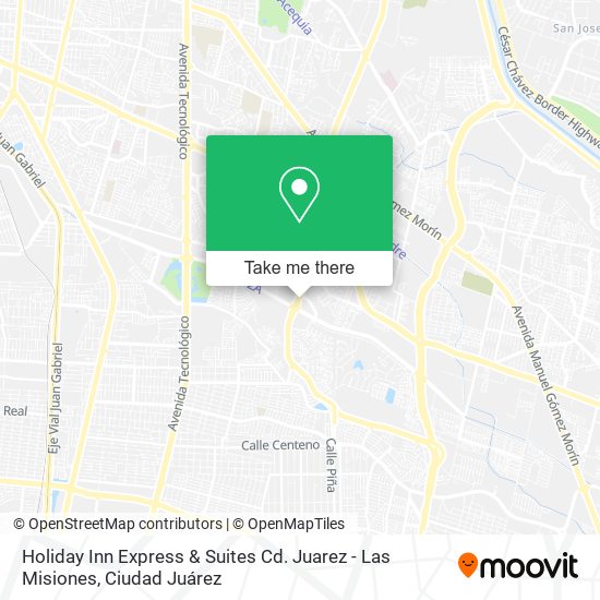 Mapa de Holiday Inn Express & Suites Cd. Juarez - Las Misiones