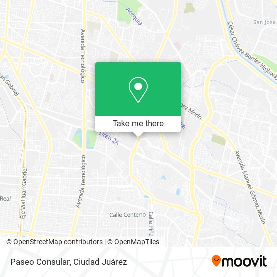 Paseo Consular map