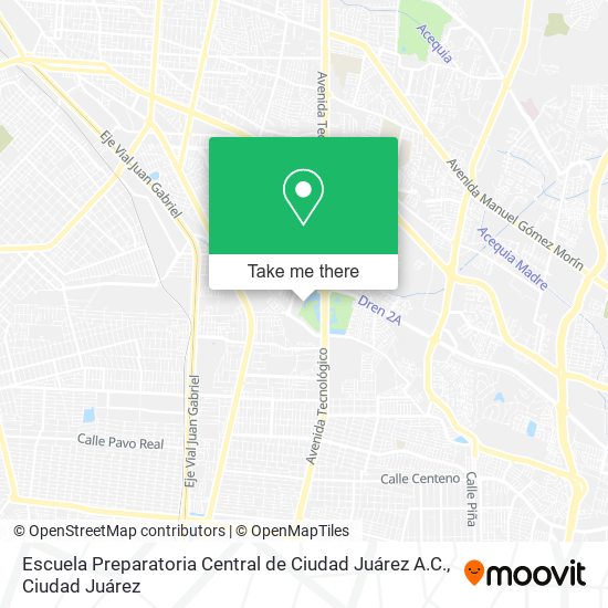 Escuela Preparatoria Central de Ciudad Juárez A.C. map
