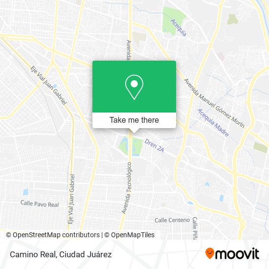 Camino Real map