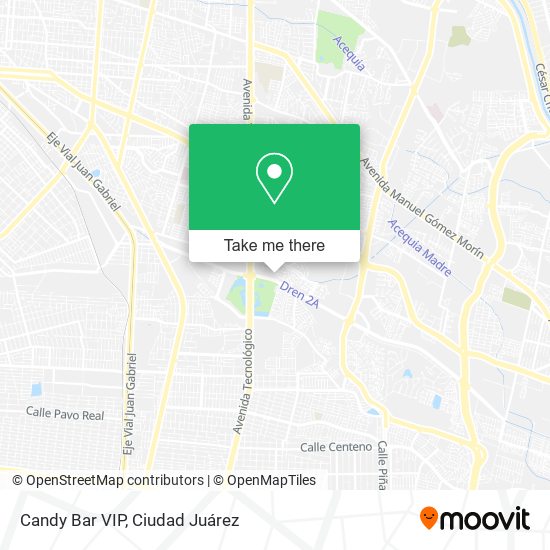 Candy Bar VIP map