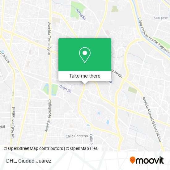 Mapa de DHL