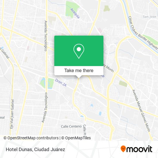 Hotel Dunas map