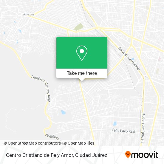 Centro Cristiano de Fe y Amor map