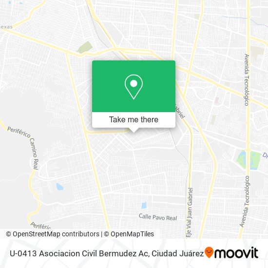 Mapa de U-0413 Asociacion Civil Bermudez Ac