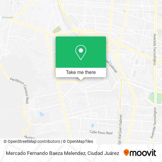 Mercado Fernando Baeza Melendez map