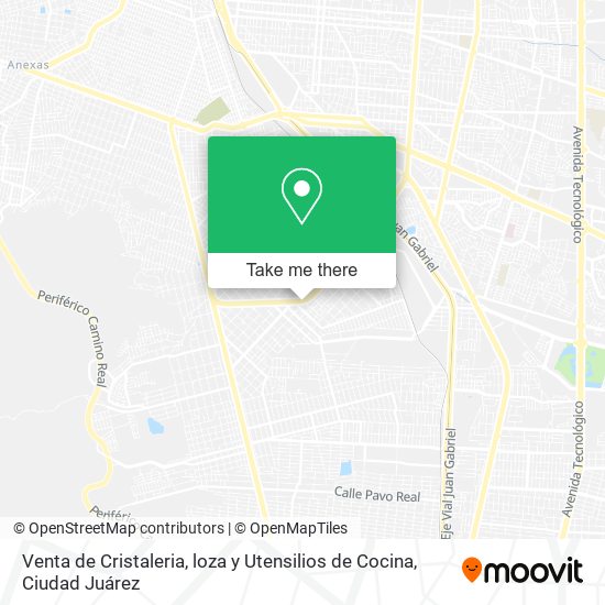Venta de Cristaleria, loza y Utensilios de Cocina map