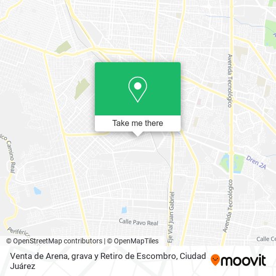 Venta de Arena, grava y Retiro de Escombro map
