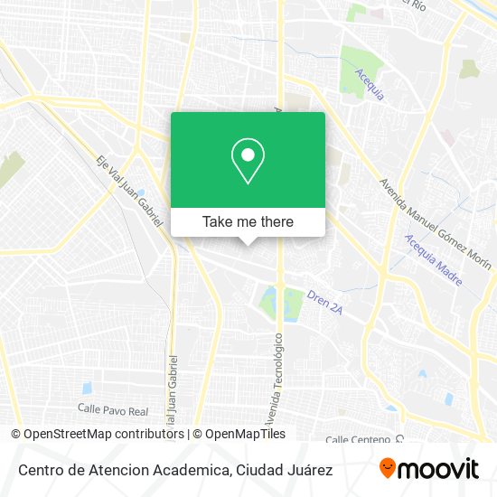 Mapa de Centro de Atencion Academica