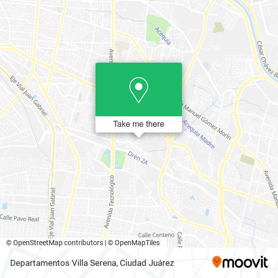 Departamentos Villa Serena map