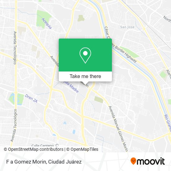 Mapa de F a Gomez Morin