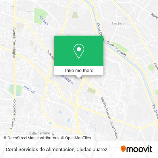 Coral Servicios de Alimentación map