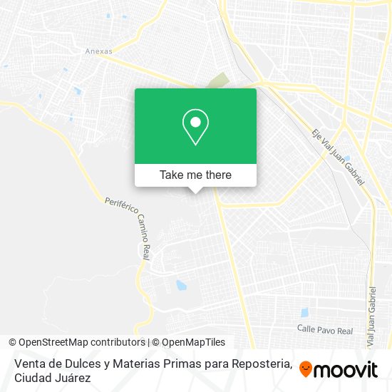 Venta de Dulces y Materias Primas para Reposteria map